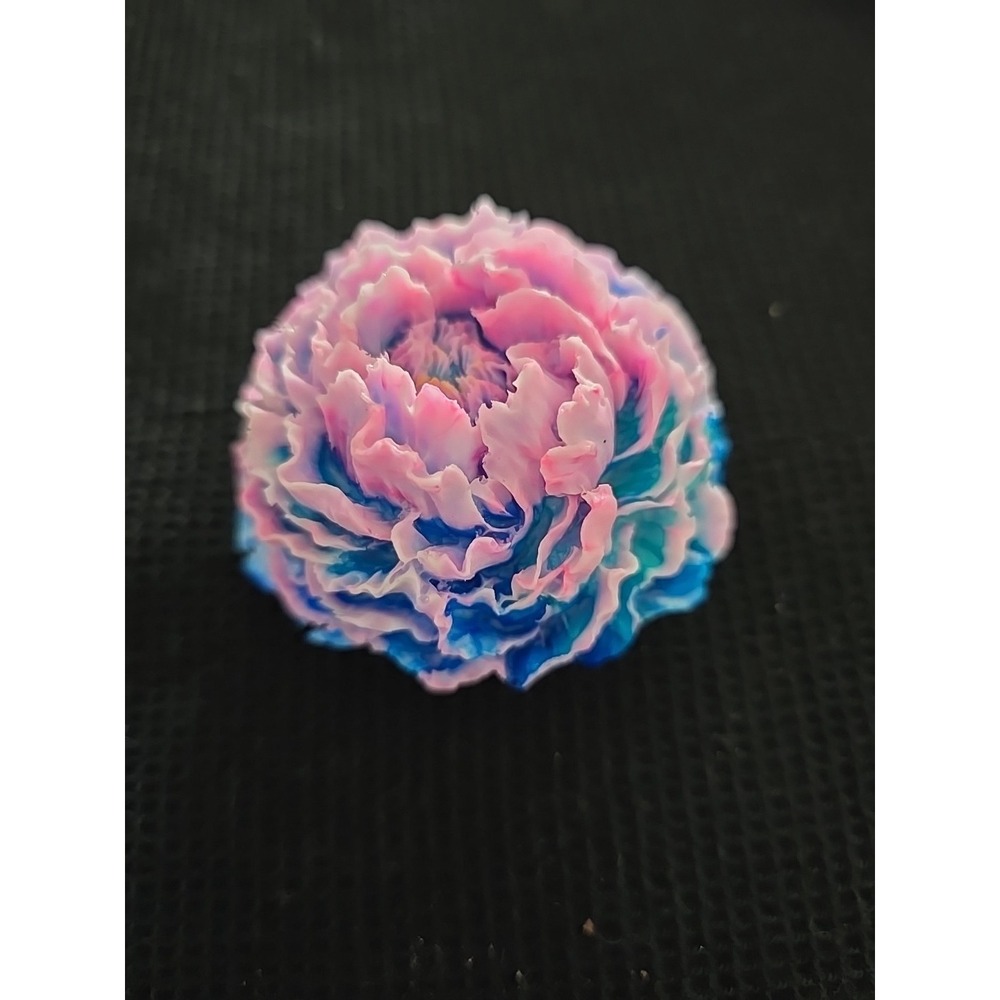 Small Resin Pink‎ Blue Flower Decoration Gift.  584